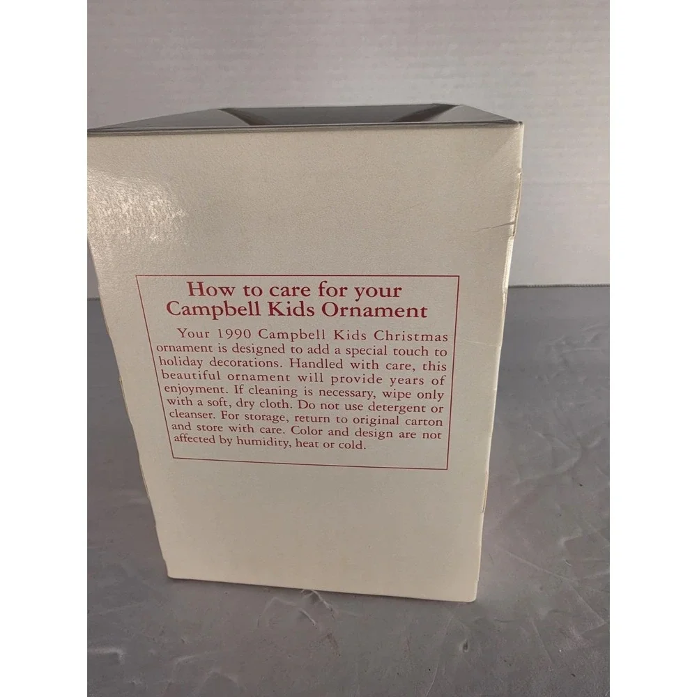 Campbell Kids Christmas Ornament 1990 Collector's Edition New in Box